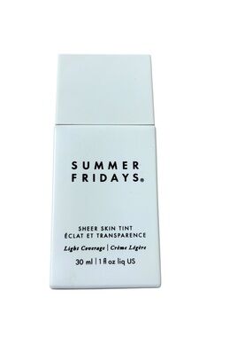 Summer Fridays Sheer Skin Tint Shade 1 Light Coverage Foundation